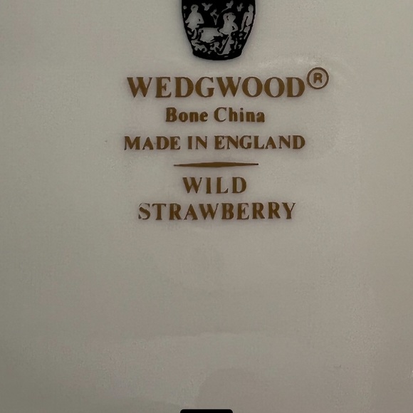 Wedgwood WILD STRAWBERRY Pattern Bone China Sugar Packet Trinket Dish Flowered - Picture 4 of 8